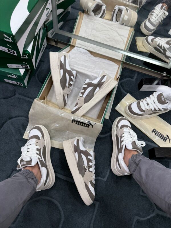Puma Palermo Marrom e Branco