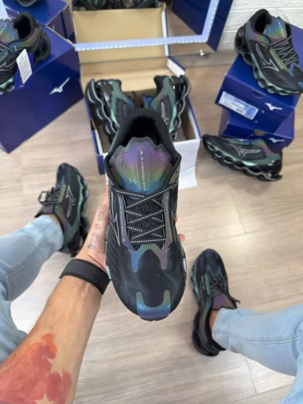 Mizuno Wave Prophecy 12 Preto Camaleão