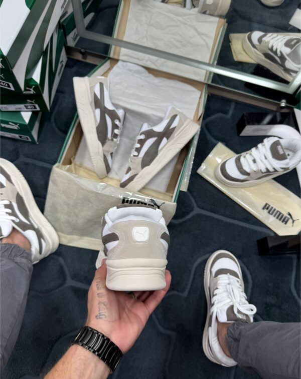 Puma Palermo Marrom e Branco