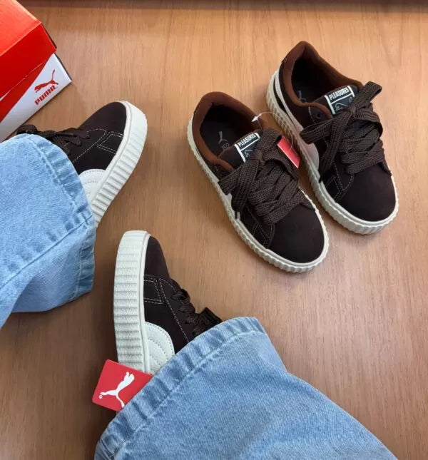 Puma Suede Soft Foam Marrom