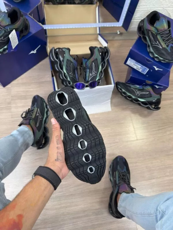 Mizuno Wave Prophecy 12 Preto Camaleão