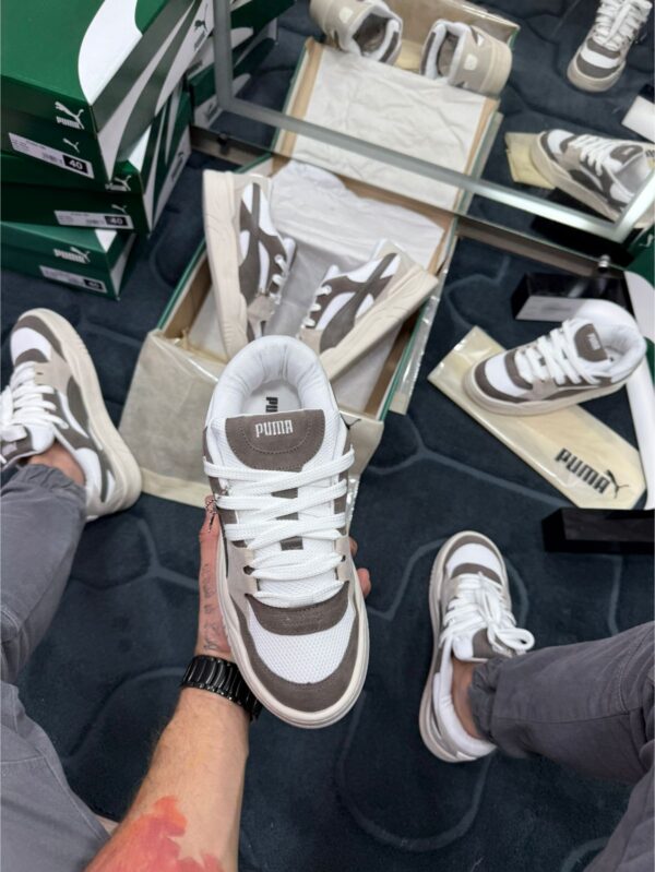 Puma Palermo Marrom e Branco