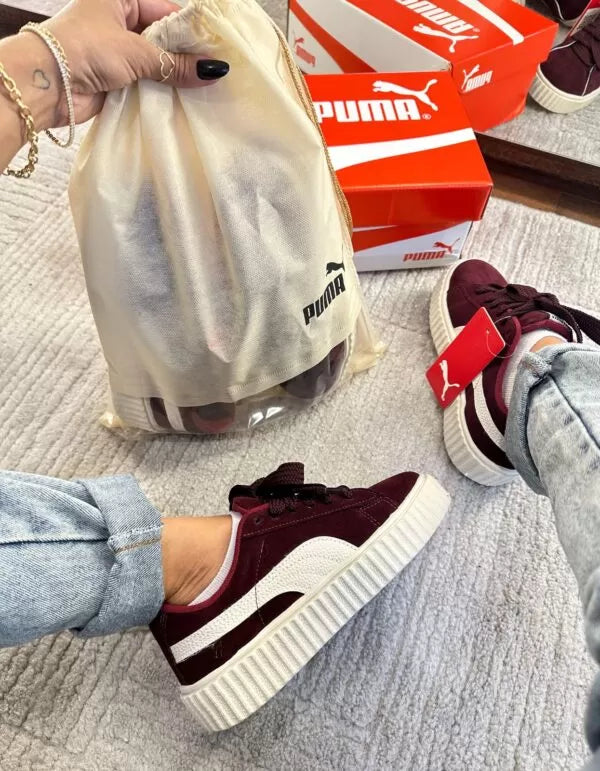 Puma Suede Soft Foam Bordô