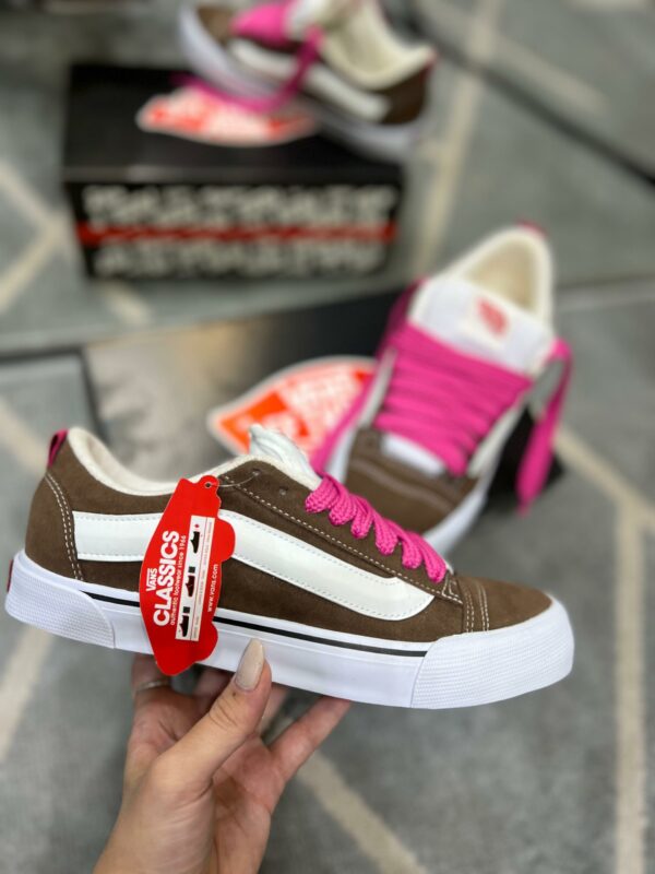 Vans Knu Old Skool Marrom e Branco