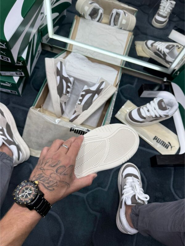Puma Palermo Marrom e Branco
