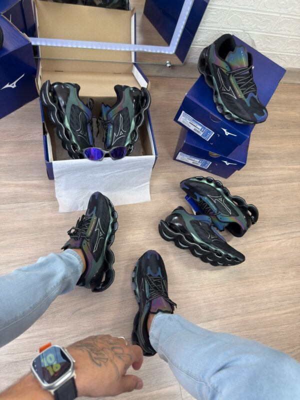 Mizuno Wave Prophecy 12 Preto Camaleão