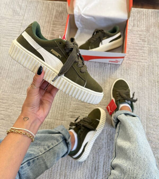 Puma Suede Soft Foam Verde Musgo