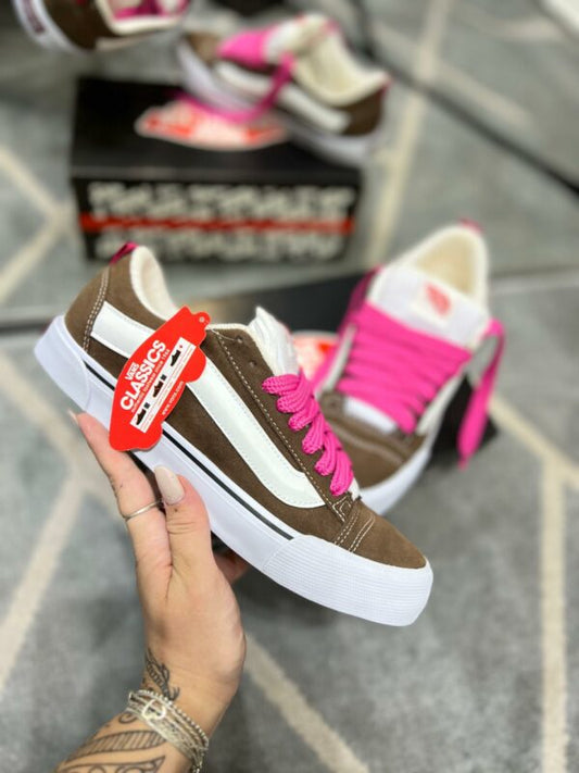 Vans Knu Old Skool Marrom e Branco
