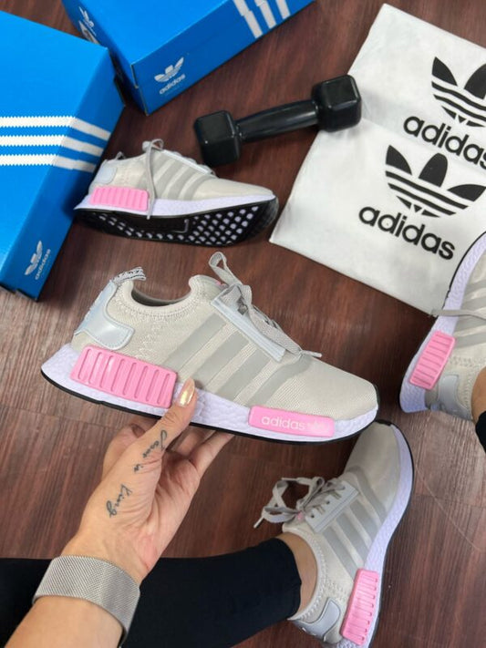 Adidas NMD R1 Cinza/Rosa