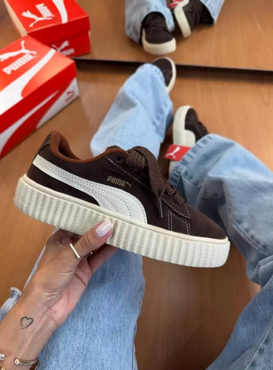Puma Suede Soft Foam Marrom