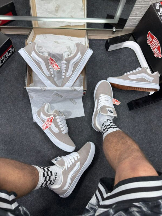 Vans Knu Skool Branco e Cinza