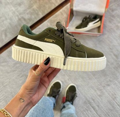Puma Suede Soft Foam Verde Musgo