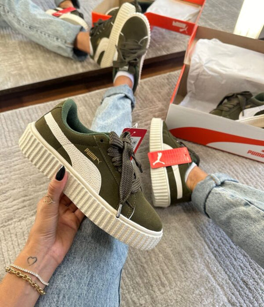 Puma Suede Soft Foam Verde Musgo