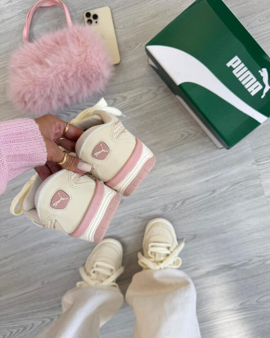 Puma 180 Bege e Rosa