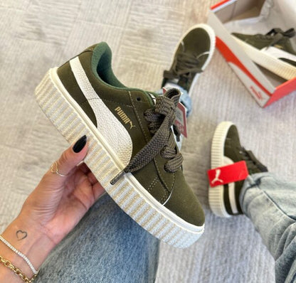 Puma Suede Soft Foam Verde Musgo