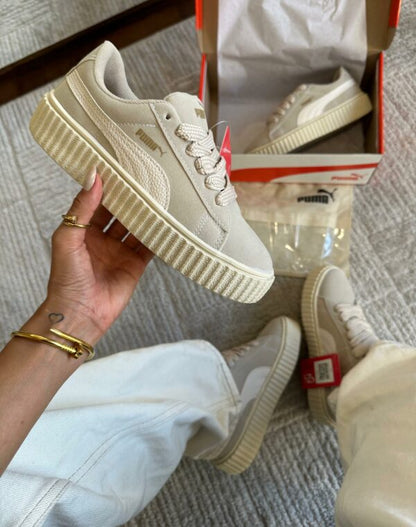 Puma Suede Soft Foam Bege/Off-White