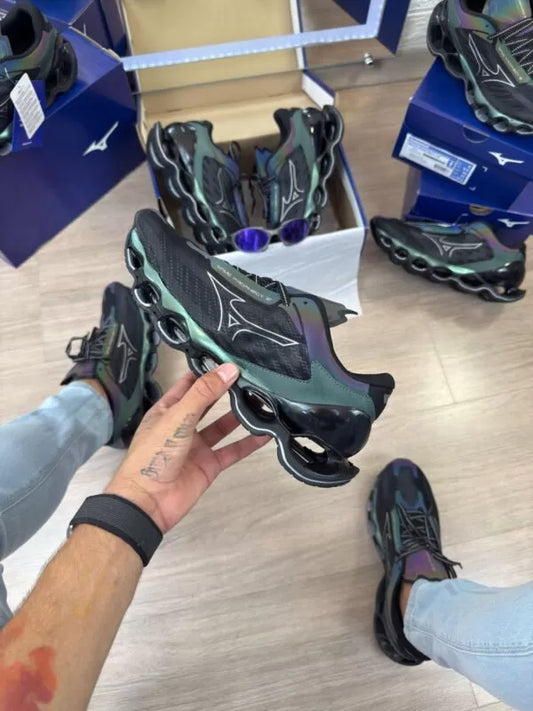 Mizuno Wave Prophecy 12 Preto Camaleão